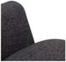 Chaise avec accoudoirs tissu gris foncé et pieds métal noir Fentie - Lot de 2 - Photo n°6