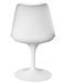 Chaise blanche pivotante avec coussin simili cuir Tulipa - Photo n°4