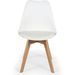 Chaise blanche style scandinave Orna - Lot de 2 - Photo n°3