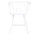 Chaise bois hévéa massif laqué blanc Caleo - Lot de 2 - Photo n°3