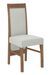 Chaise bois marron et tissu 34 couleurs au choix Valka - Photo n°1
