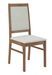 Chaise bois marron et tissu 34 couleurs Klarika - Photo n°1