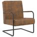 Chaise cantilever Marron Tissu 2 - Photo n°1