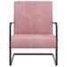 Chaise cantilever Rose Velours 2 - Photo n°2