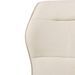 Chaise confortable tissu beige clair rembourré et pieds croisés métal noir Klea - Photo n°5