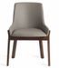 Chaise contemporaine bois frêne et simili cuir Sylva - Lot de 2 - Photo n°4