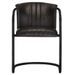 Chaise cuir noir et pieds métal noir Joyn - Lot de 4 - Photo n°2