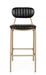 Chaise de bar acier noir et doré Addy hauteur d'assise 73 cm - Photo n°6