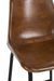 Chaise de bar cuir et métal marron Jo assise 70 cm - Photo n°6