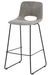 Chaise de bar imitation cuir et pieds en métal ROXANE - Assise 65 ou 75 cm - Photo n°1