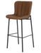 Chaise de bar industriel simili cuir KILAR - Assise 78 cm - Photo n°1