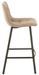 Chaise de bar métal beige Stephy L 47 cm - Photo n°3