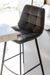 Chaise de bar métal gris Benji L 47 cm - Photo n°8