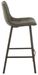 Chaise de bar métal gris foncé Stephano L 47 cm - Photo n°3