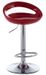 Chaise de bar plastique rouge et métal chromé Bauti - Lot de 2 - Photo n°1