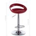 Chaise de bar plastique rouge et métal chromé Bauti - Lot de 2 - Photo n°9