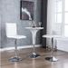 chaise de bar simili cuir blanc et métal chromé Rand - Lot de 2 - Photo n°3