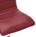 Chaise de bar simili cuir rouge bordeaux et métal chromé Rand - Lot de 2 - Photo n°7