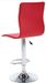 chaise de bar simili cuir rouge et pieds métal chromé Vial - Lot de 2 - Photo n°5