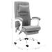 Chaise de bureau de massage Gris Tissu 2 - Photo n°9