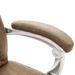 Chaise de bureau de massage Taupe Tissu 3 - Photo n°7