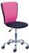Chaise de bureau enfant rose et noir Tinny - Photo n°1