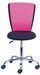 Chaise de bureau enfant rose et noir Tinny - Photo n°2