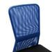 Chaise de bureau Noir et bleu 44x52x100 cm Tissu en maille - Photo n°5