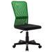 Chaise de bureau Noir et vert 44x52x100 cm Tissu en maille - Photo n°1
