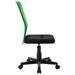 Chaise de bureau Noir et vert 44x52x100 cm Tissu en maille - Photo n°4