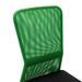 Chaise de bureau Noir et vert 44x52x100 cm Tissu en maille - Photo n°5