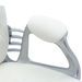 Chaise de bureau pivotante Blanc Similicuir 5 - Photo n°9