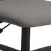 Chaise de bureau réglable en hauteur gris foncé tissu - Photo n°7