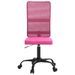 Chaise de bureau rose tissu en maille - Photo n°3