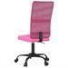 Chaise de bureau rose tissu en maille - Photo n°5