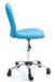 Chaise de bureau tissu bleu et pieds métal chromé Pezzi - Photo n°3