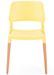 Chaise de cuisine jaune Toly - Lot de 4 - Photo n°4