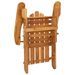 Chaise de jardin Adirondack avec coussins bois massif d'acacia - Photo n°6