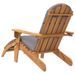 Chaise de jardin Adirondack et repose-pieds bois massif acacia - Photo n°5