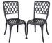 Lot de 2 chaises de jardin en aluminium anthracite FAZOLA - Photo n°1