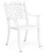 Chaise de jardin aluminium moulée blanc Kofiam - Lot de 2 - Photo n°6