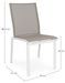 Chaise de jardin en aluminium blanc Cadia - Lot de 4 - Photo n°3