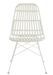 Chaise de jardin métal et plastique blanc Shiro L 56.5 cm - Photo n°2