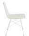 Chaise de jardin métal et plastique blanc Shiro L 56.5 cm - Photo n°3
