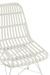 Chaise de jardin métal et plastique blanc Shiro L 56.5 cm - Photo n°7