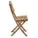 Chaise de jardin pliable bambou clair Nayra L 54 cm - Photo n°4
