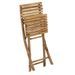 Chaise de jardin pliable bambou clair Nayra L 54 cm - Photo n°6