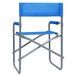 Chaise de jardin pliable bleu et métal gris Acini - Lot de 2 - Photo n°2