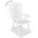 Chaise de jardin pliable plastique blanc Bouka - Lot de 2 - Photo n°2