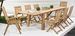 Chaise de jardin pliante en bois teck naturel Marina - Lot de 2 - Photo n°2